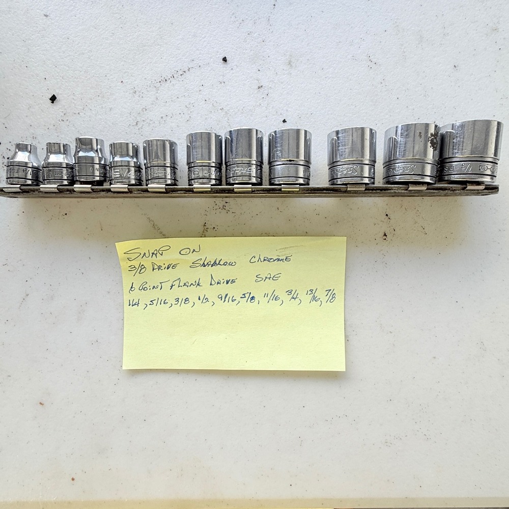 Snap-On Shallow flank drive 11pc 3/8" Drive 6-Point SAE Drive Socket Set